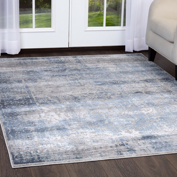 Nicole Miller Kenmare Gray/Blue Area Rug & Reviews Wayfair